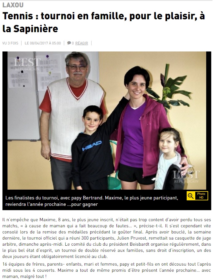 ER 20170408 - Tournoi des familles pour le plaisir à la Sapinière